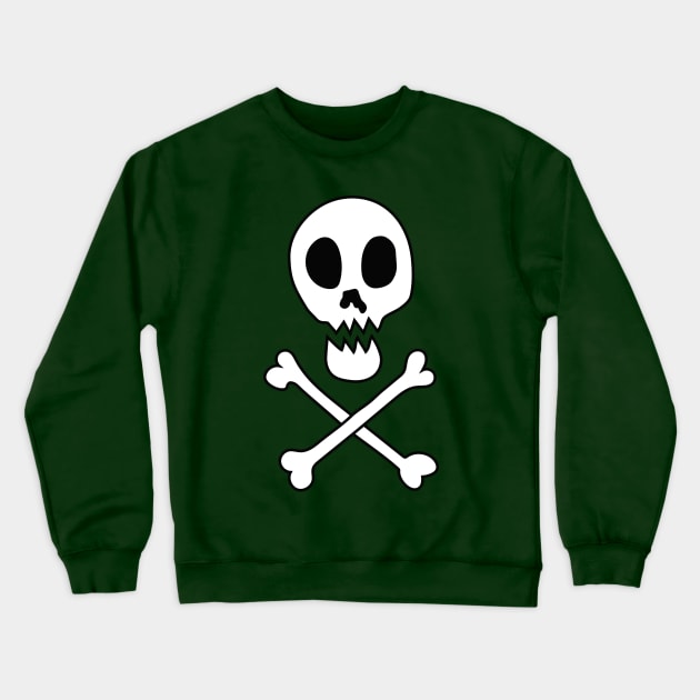 skull and crossbones Crewneck Sweatshirt by Michael Moreno